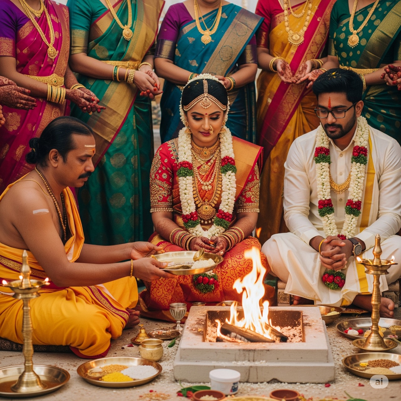 A man is seen pouring water into a cup at a ceremony, representing a moment of cultural significance